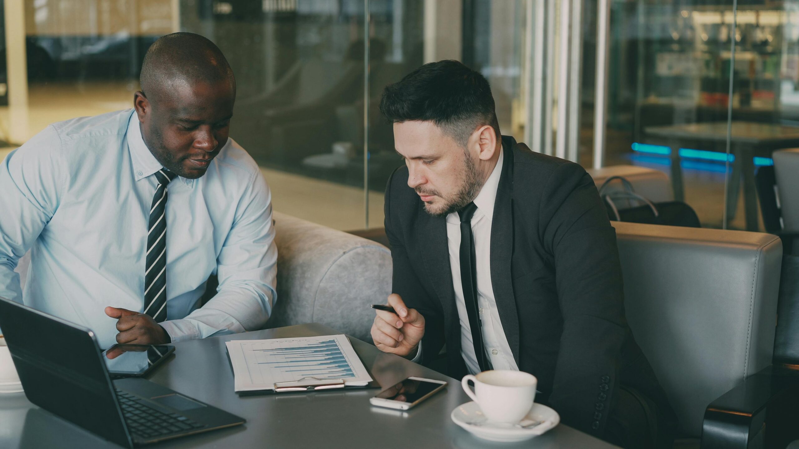 two business men meeting